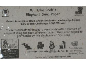 Mr. Ellie Pooh's Elephant Dung Paper Notebook