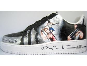 Handpainted Nike Sneakers Autographed by Ryan Reynolds