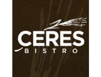 Brunch for two at Ceres Bistro