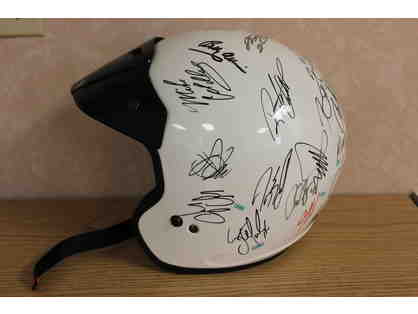 Autographed NASCAR Helmet signed by over 22 drivers