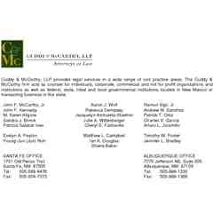 Sponsor: Cuddy & McCarthy