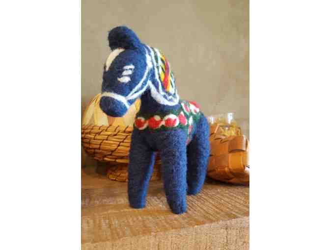 Felted Dala Horse from North House Instructor Laura Berlage