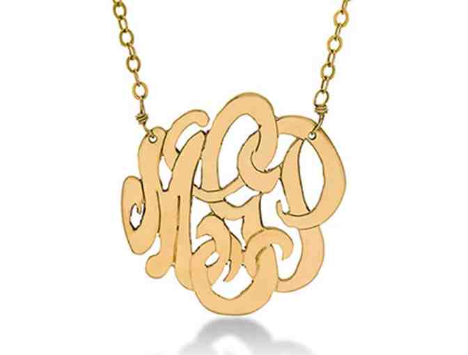 Custom Monogram Necklace from Erin Gallagher Jewelry
