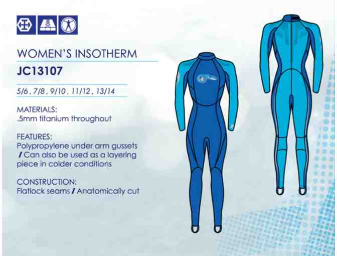 Ocean Futures Society, Body Glove Women's 3 mm Wetsuit