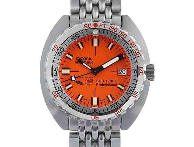 Jean-Michel Cousteau's Personal DOXA SUB 1200T Ocean Futures Watch: Engraved