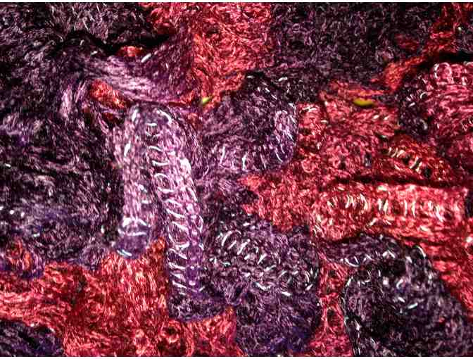 Red/Violet Handmade Scarf