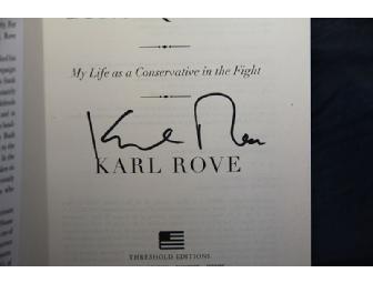 Autographed copy of 'Courage and Consequence' by Karl Rove