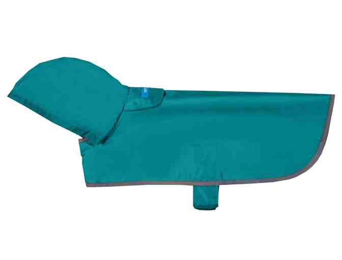 RC Pet Products Teal Packable Dog Rain Poncho - XSmall -- New
