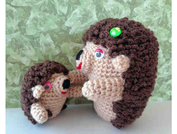 Hand-Crocheted Amigurumi 'Hedgehogs' -- New