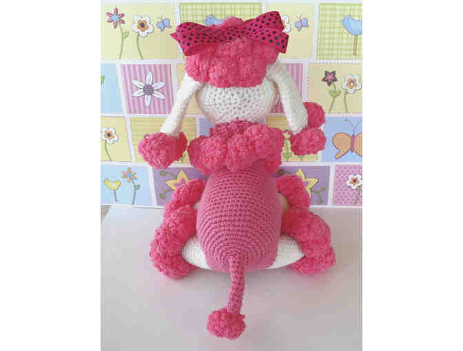 Hand-Crocheted Amigurumi 'Fifi the Poodle' -- New