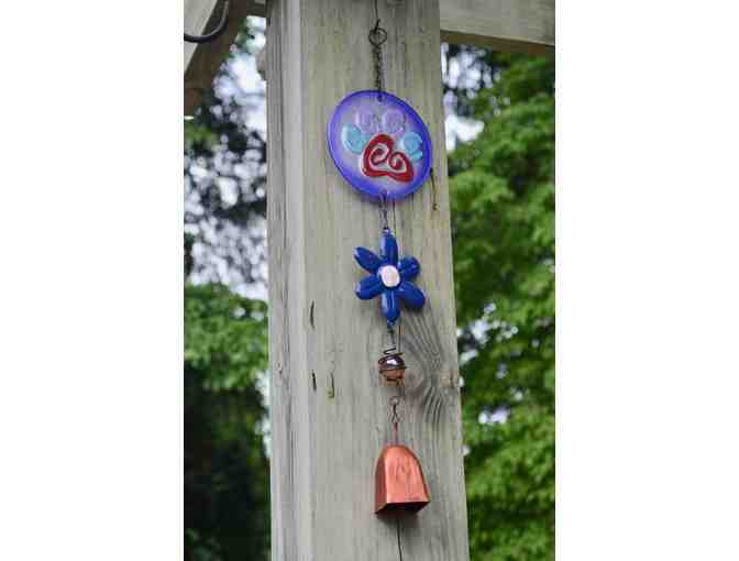 Playful Paw-Print Bell Chime -- New