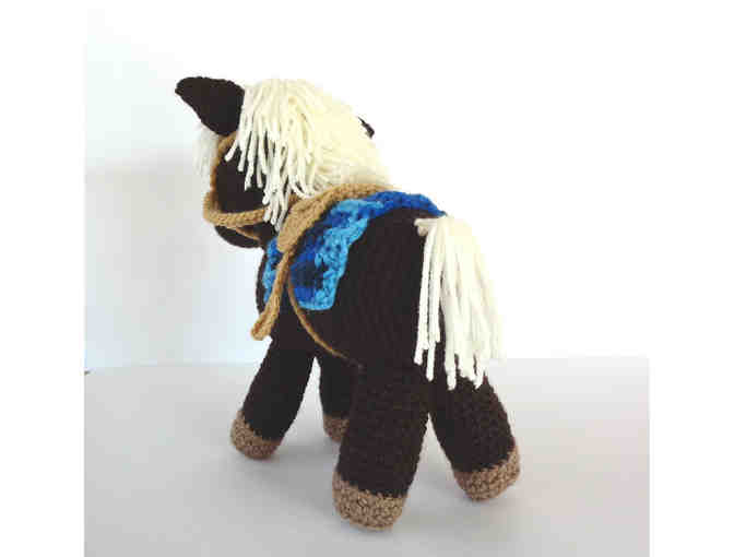 Hand-Crocheted Harry the Happy Horse -- New