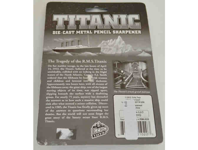 Titanic Die-Cast Metal Pencil Sharpener -- New
