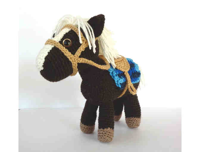 Hand-Crocheted Harry the Happy Horse -- New
