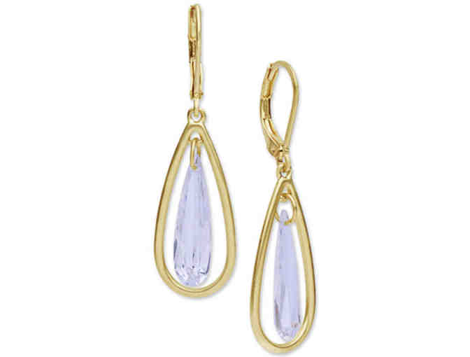 Ionna & Lilly Gold-Tone Cubic Zirconia Orbital Drop Earrings -- New