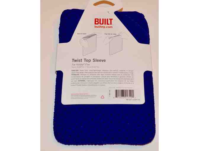 Blue Twist Top Kindle Fire Sleeve -- New