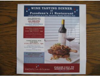 Dinner for 2 at redwhite+bluezz, Pasadena's #1 Restaurant, and Bottle of Cabernet (1 of 2)