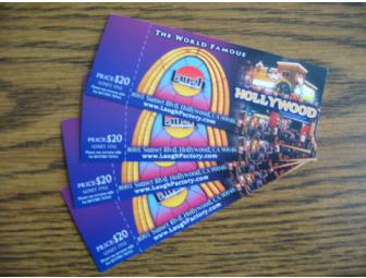 4 Tickets to the World Famous Laugh Factory in Hollywood