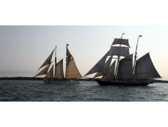 A day or evening sail for two aboard a Black Dog Tall Ship