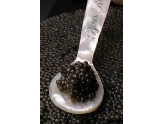 250 gram tin of Sustainably Farmed Siberian Ossetra From Black River Caviar