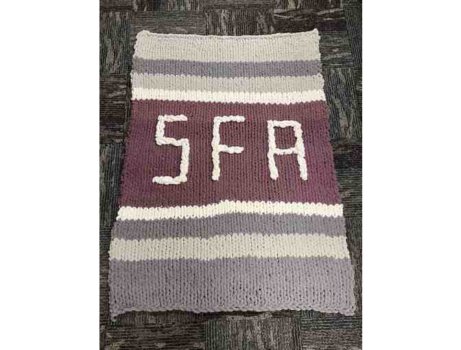 SFASU Chunky Knit Blanket