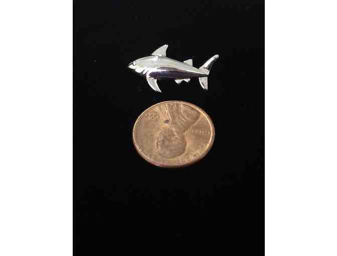 Sterling Silver Bull Shark Pendant by Nautilus Jewelry