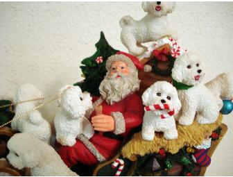 Danbury Mint Bichon Sleigh