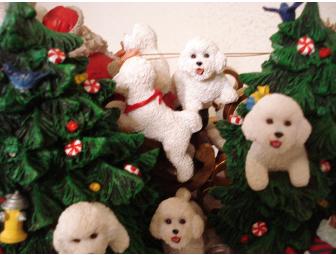 Danbury Mint Bichon Sleigh