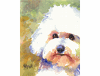 Custom 8x10 Pet Watercolor Portrait Of Your Pet