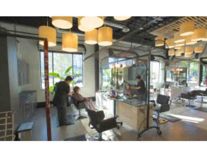 Haircut and style at Meridian Design Group