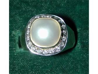 12-mm Pearl Necklace and Pearl Ring