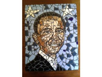 Barack Obama Mosaic by local artist Arturo Ho