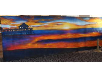 Pier at Sunset Mural