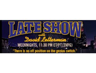 Two VIP tickets to The Late Show with David Letterman