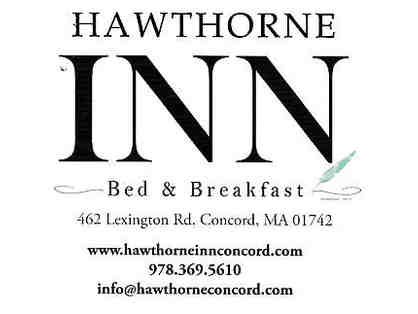 Hawthorne Inn Bed & Breakfast, Concord, MA (One night stay with breakfast, for two)
