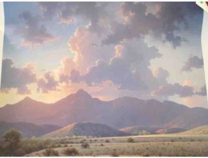 1996 Print Titled 'Gardner Canyon Toward Evening' Signed by Artist Michael Stack