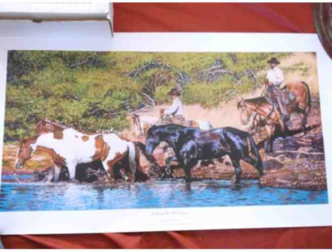 2008 Print Titled 'Working the Price Canyon' Signed by Artist Frederick Hambly