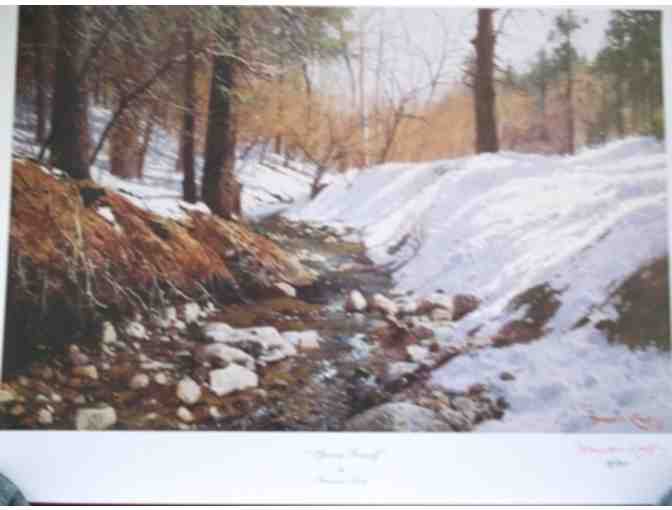 2006 Print Titled 'Spring Runoff' Signed by Artist Francois Koch