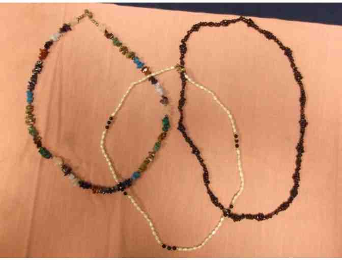 Three Assorted Beaded Necklaces