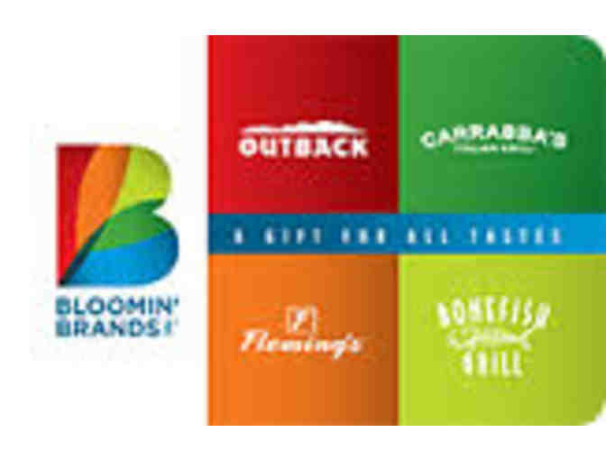 Gift Card worth $50 for Outback Steakhouse, Bonefish Grill, Carrabba's, or Fleming's