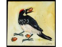Acorn Woodpecker Painting