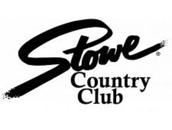 4 Adult Greens Fees at Stowe Country Club, with cart