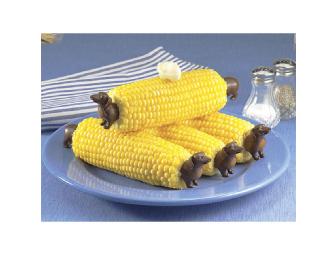 Dachshund Charcoal Companion Corn Holders Great for BBQs and Picnics