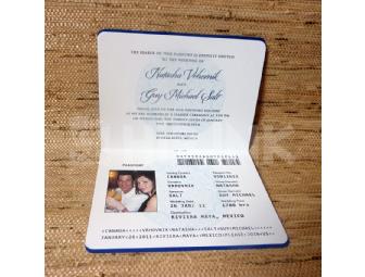 50 Custom Destination Wedding Passport Invitations