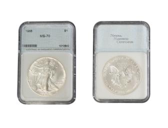 1988 MS-70 Liberty Silver Dollar