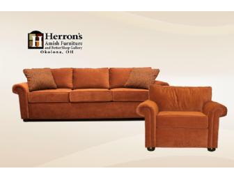 Sofa and Oversized Chair from Herron's Home Furniture