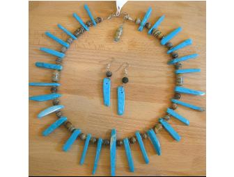 Turquoise Spikes Necklace