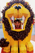 Little Girl with Legos