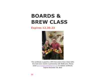 Gourmet Ghost Boards and Brew Class