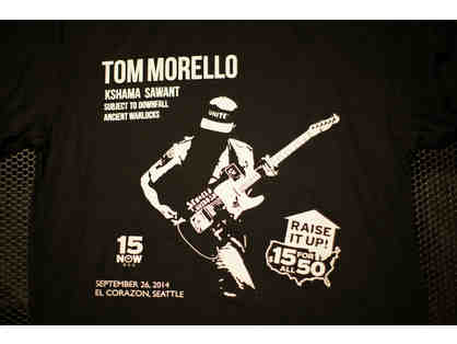 Limited Edition Concert T-shirt from $15 Now Benefit with Tom Morello and Chris Cornell